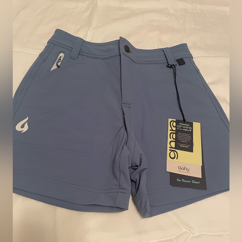 NWT Gnara GoThere Women’s Hiking Short Size 2, Salt Lake Blue